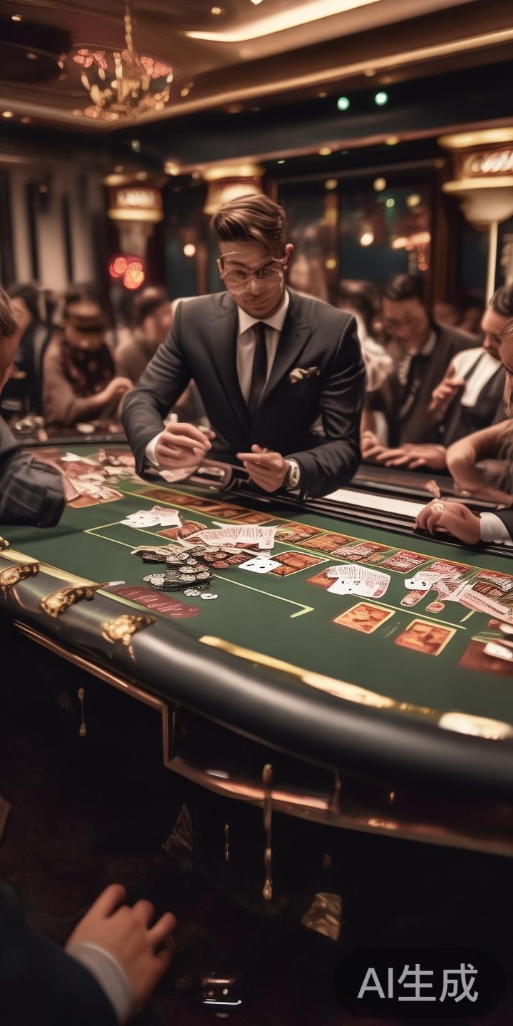 通常，游戏由庄家发牌，玩家根据手中的牌面选择押注。